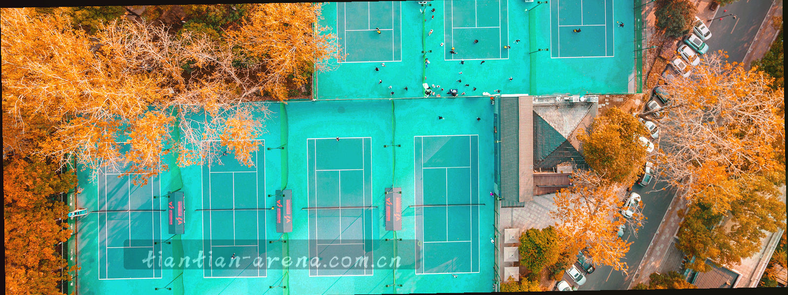 临海城市黄昏天际线的抽象剪影，建筑只作轮廓处理，整体偏青蓝色调